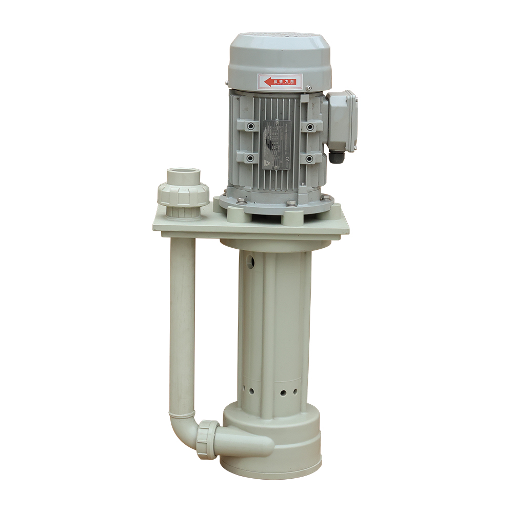 In-tank vertical pump with round plate