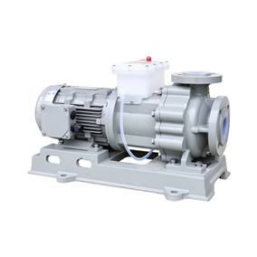 Fluorine lined centrifugal pump